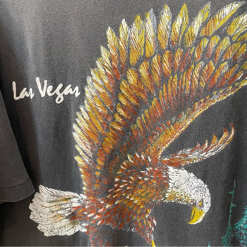 Las Vegas eagle shirt 94 vtg distressed xl - Picture 5 of 7